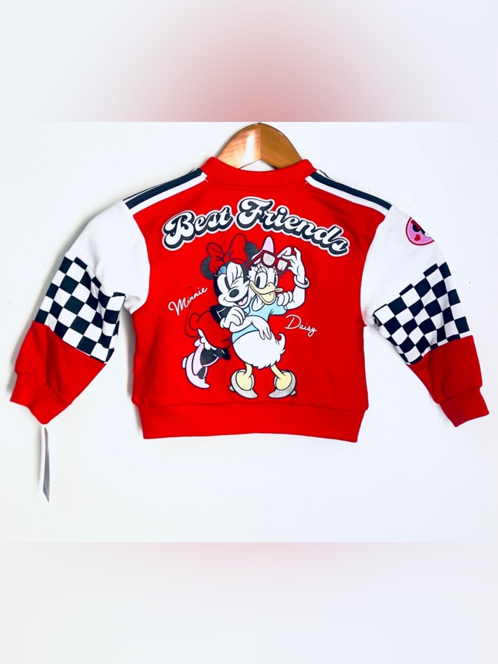 Disney Red Minnie & Daisy "Best Friends" Girls' Sweatshirt
